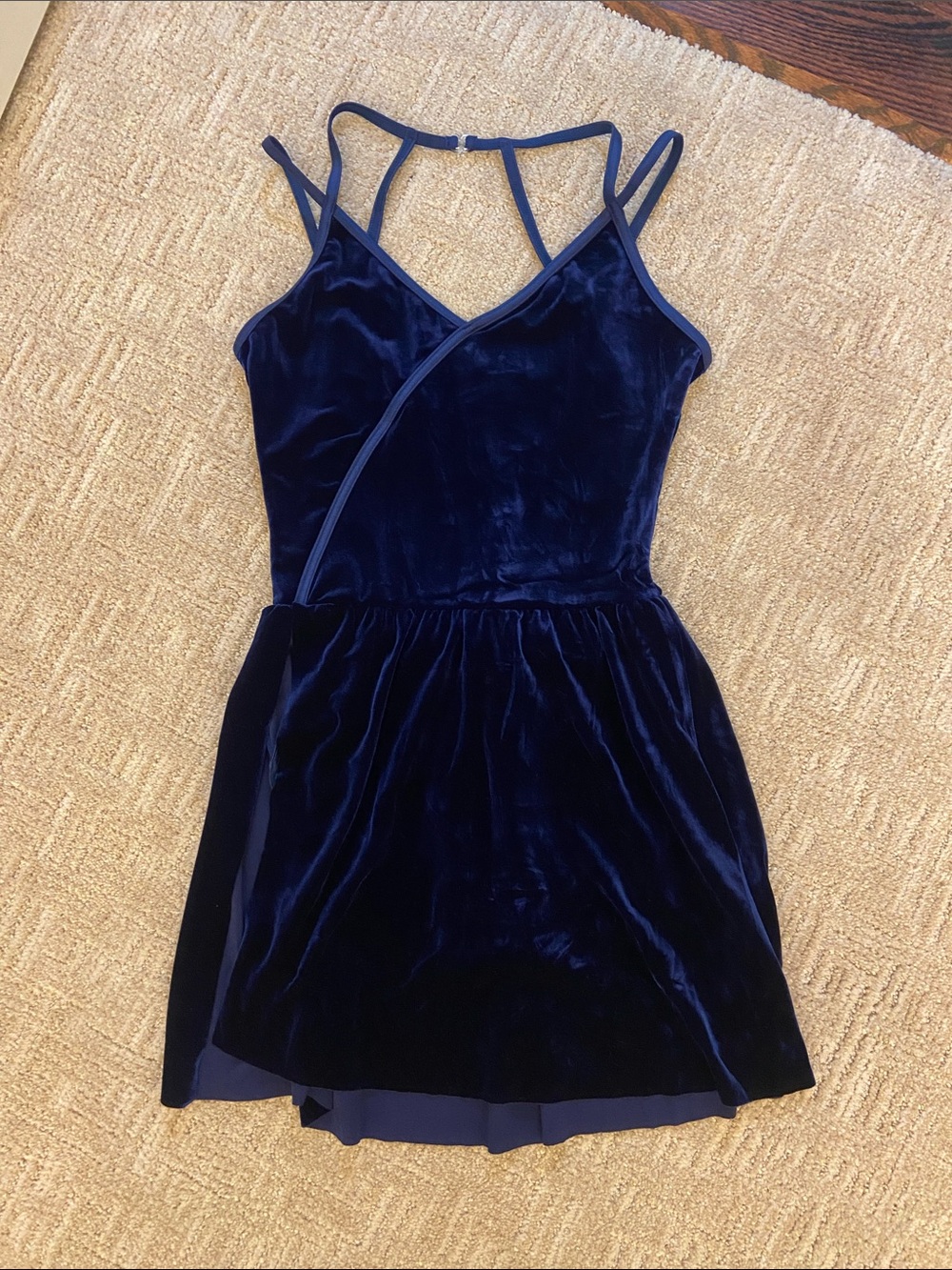 NEW Weissman Blue Velvet Dress